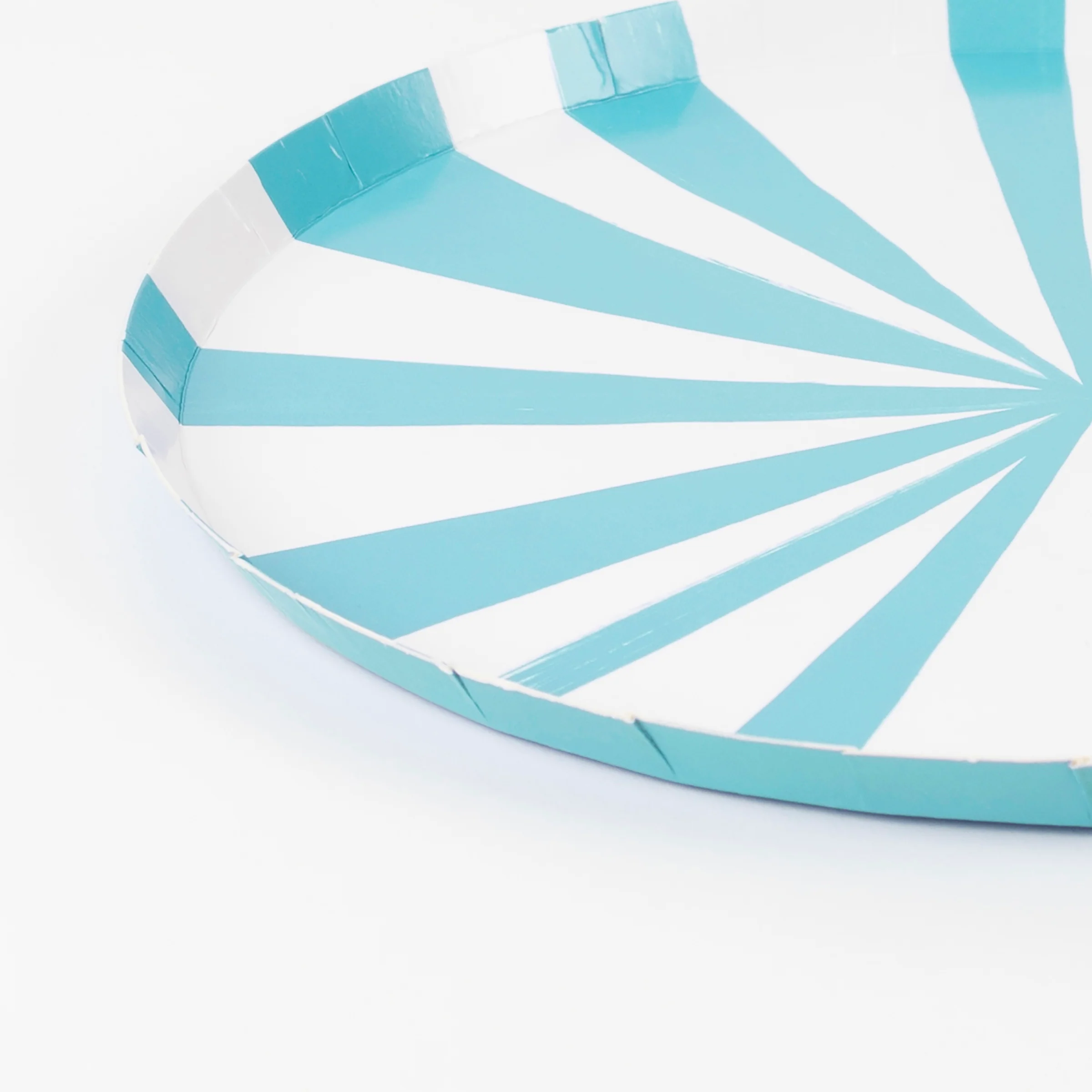 Blue Stripe Side Plates (x 8) - Image 3