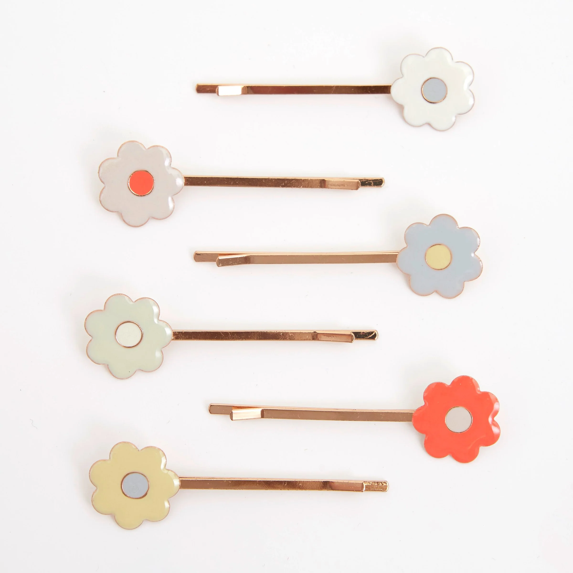 Daisy Enamel Hair Slides (x 6) - Image 4