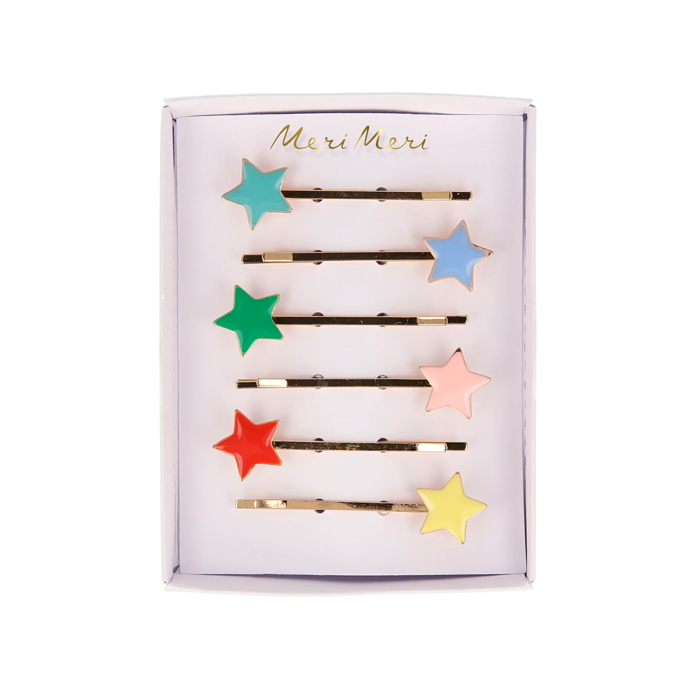 Enamel Star Hair Slides (x 6) - Image 4