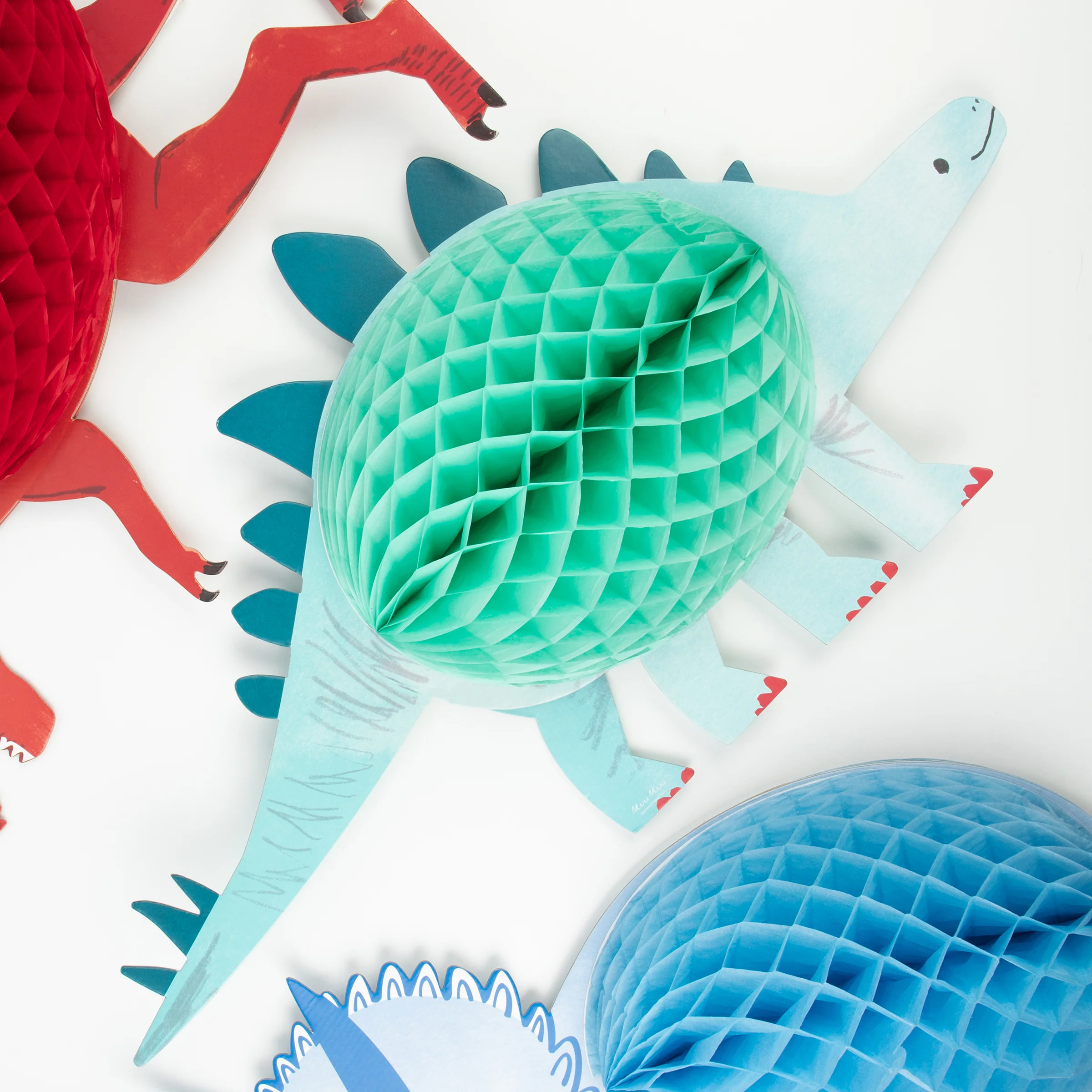 Honeycomb Dinosaur Decorations (x 3) - Image 3