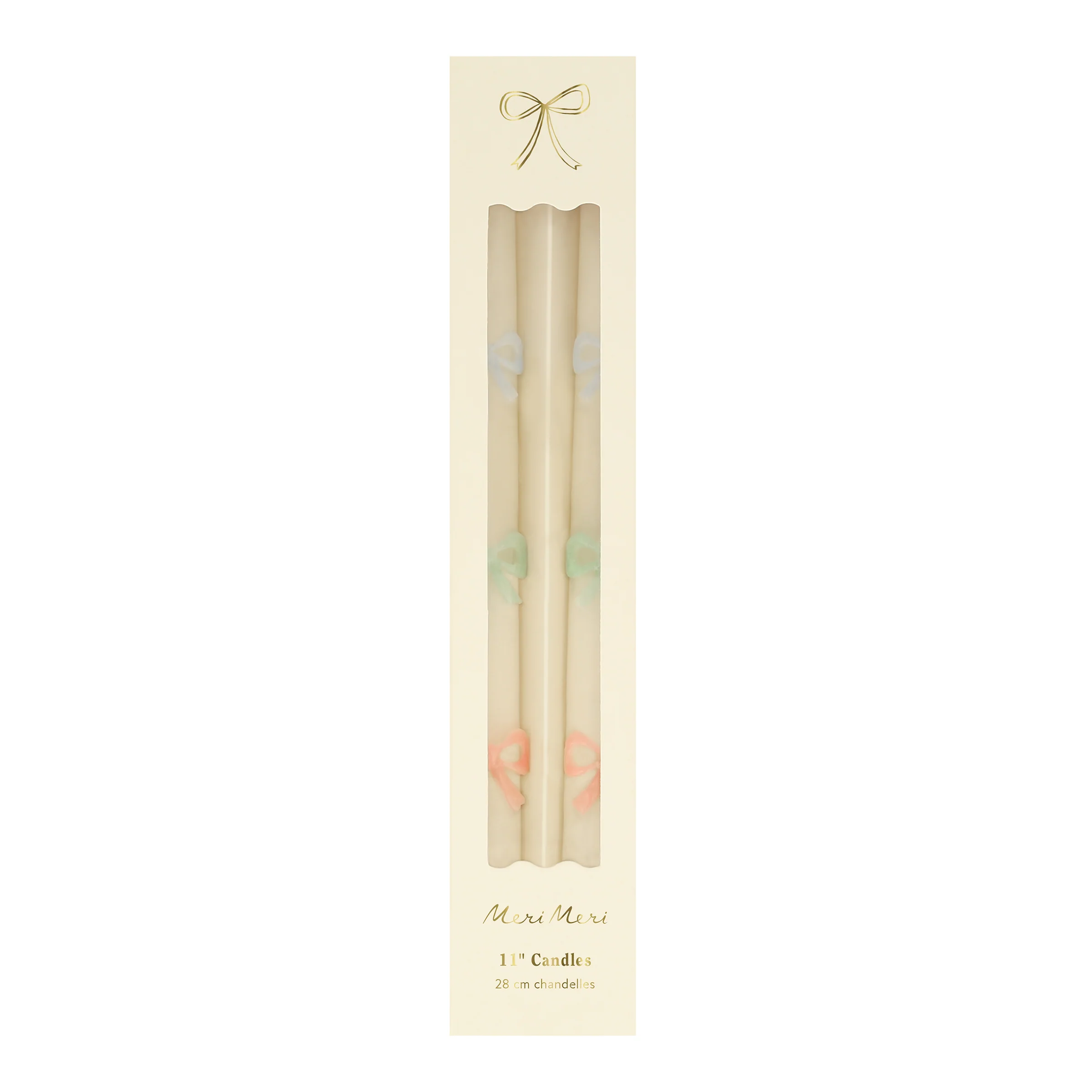 Multi Bow Taper Candles (x 2) - Image 5