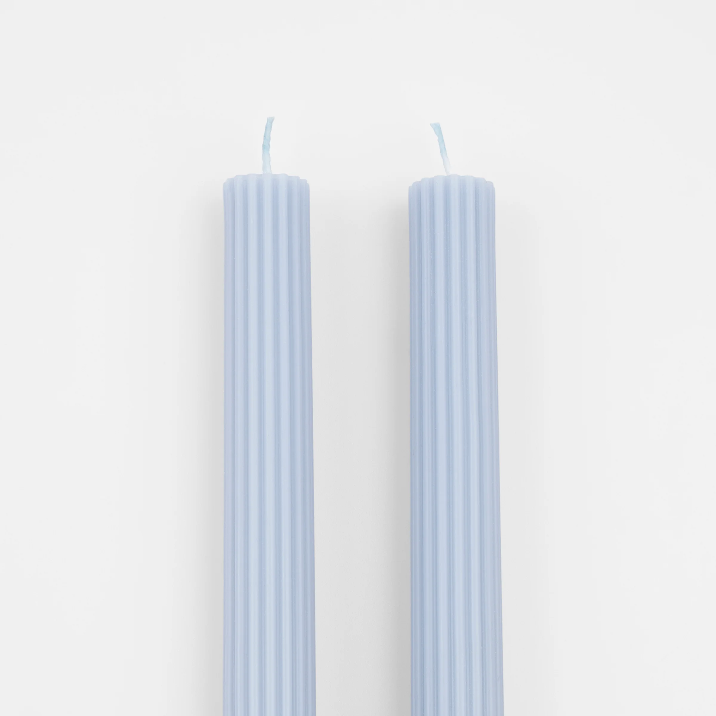 Summer Sky Blue Table Candles (x 2) - Image 3