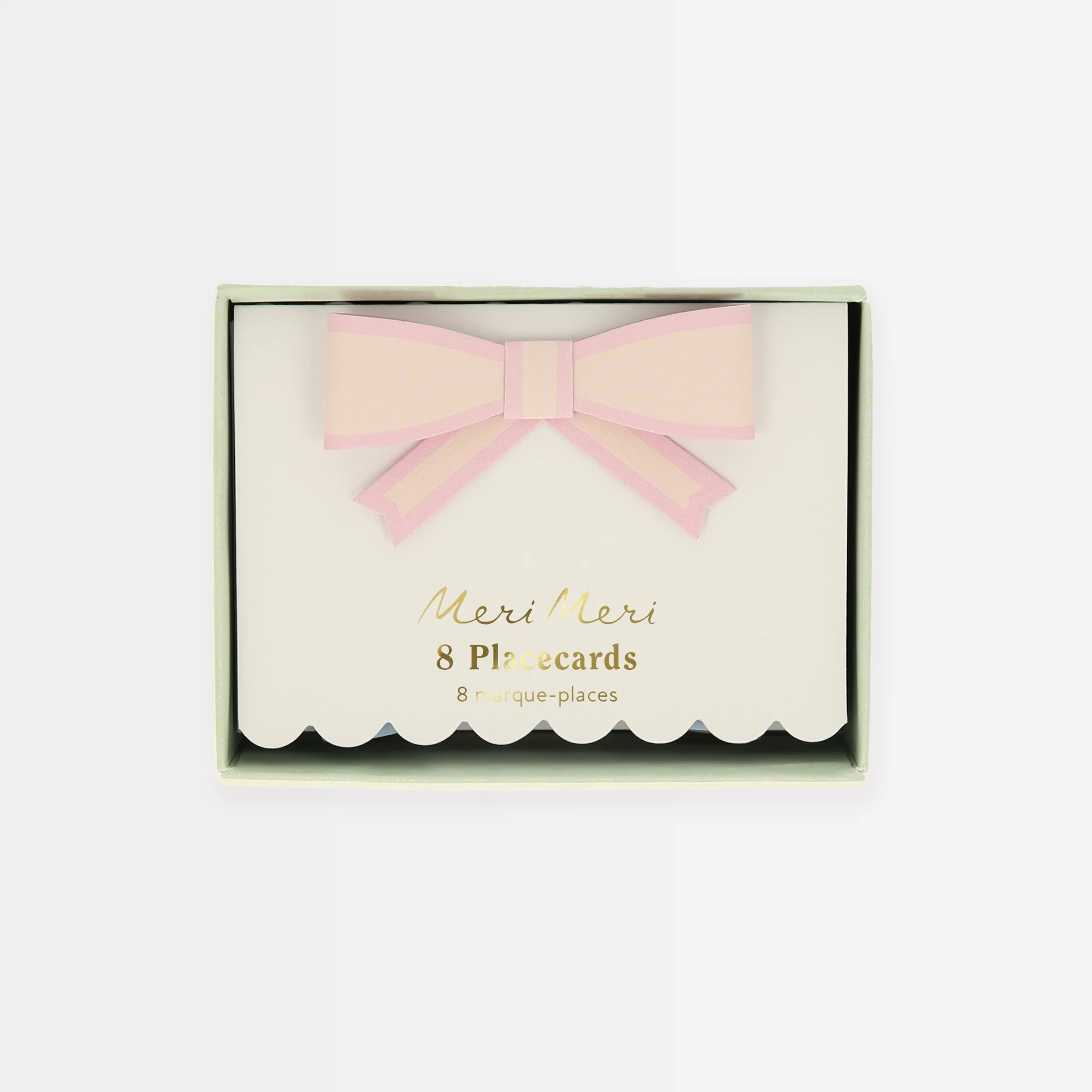 Pastel Bow Place Cards (x 8) - Image 3