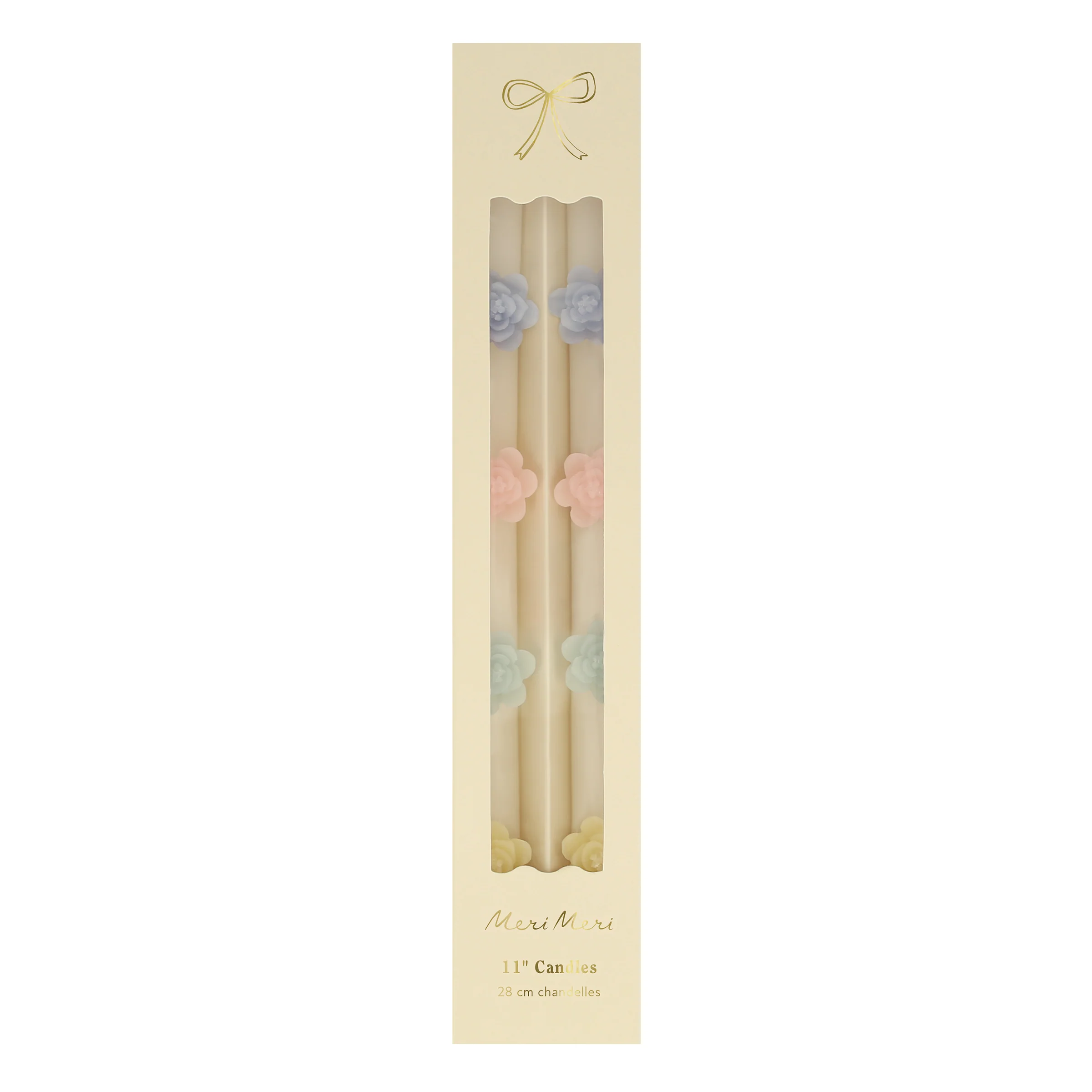 Pastel Flower Taper Candles (x 2) - Image 5
