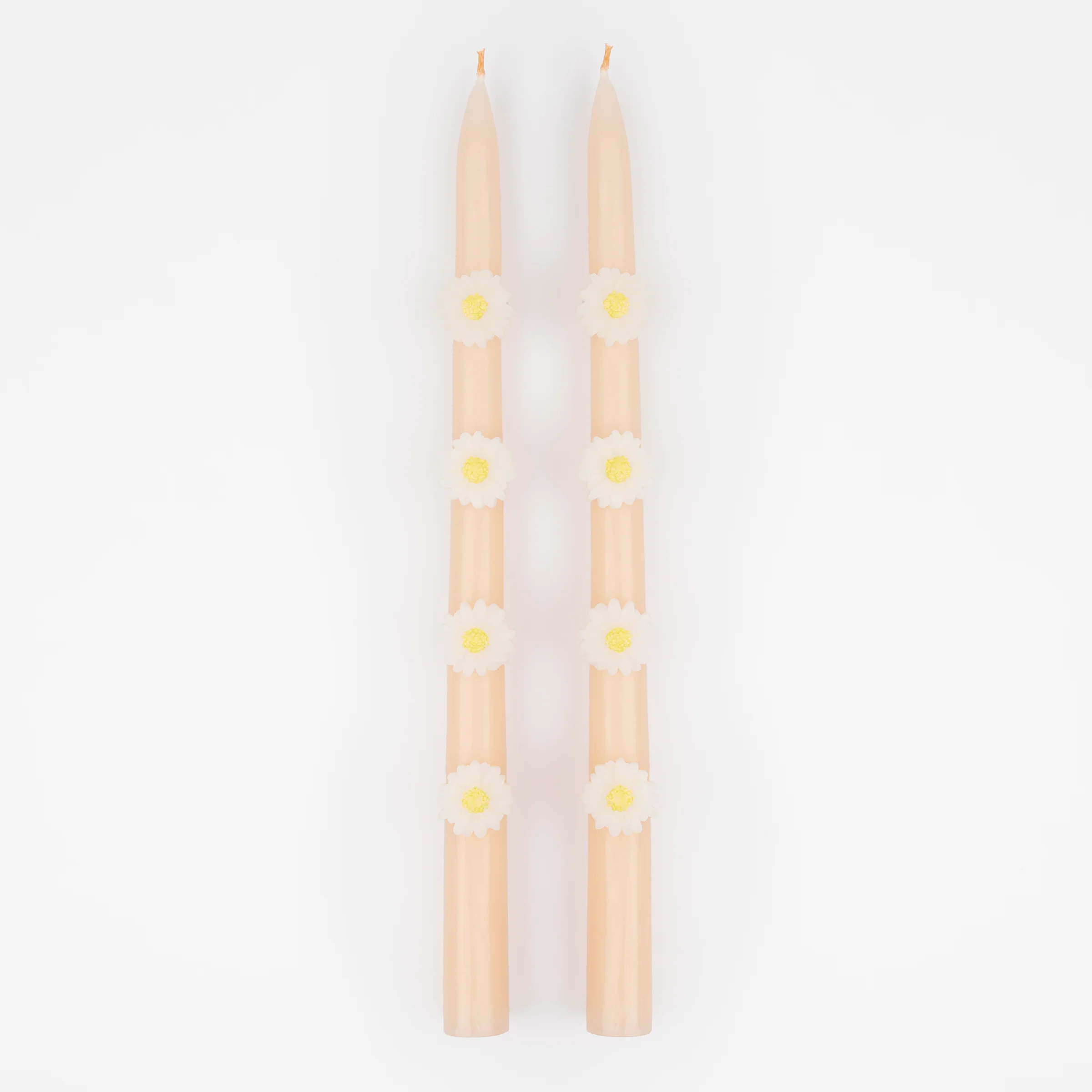 Pink Daisy Taper Candles (x 2) - Image 3
