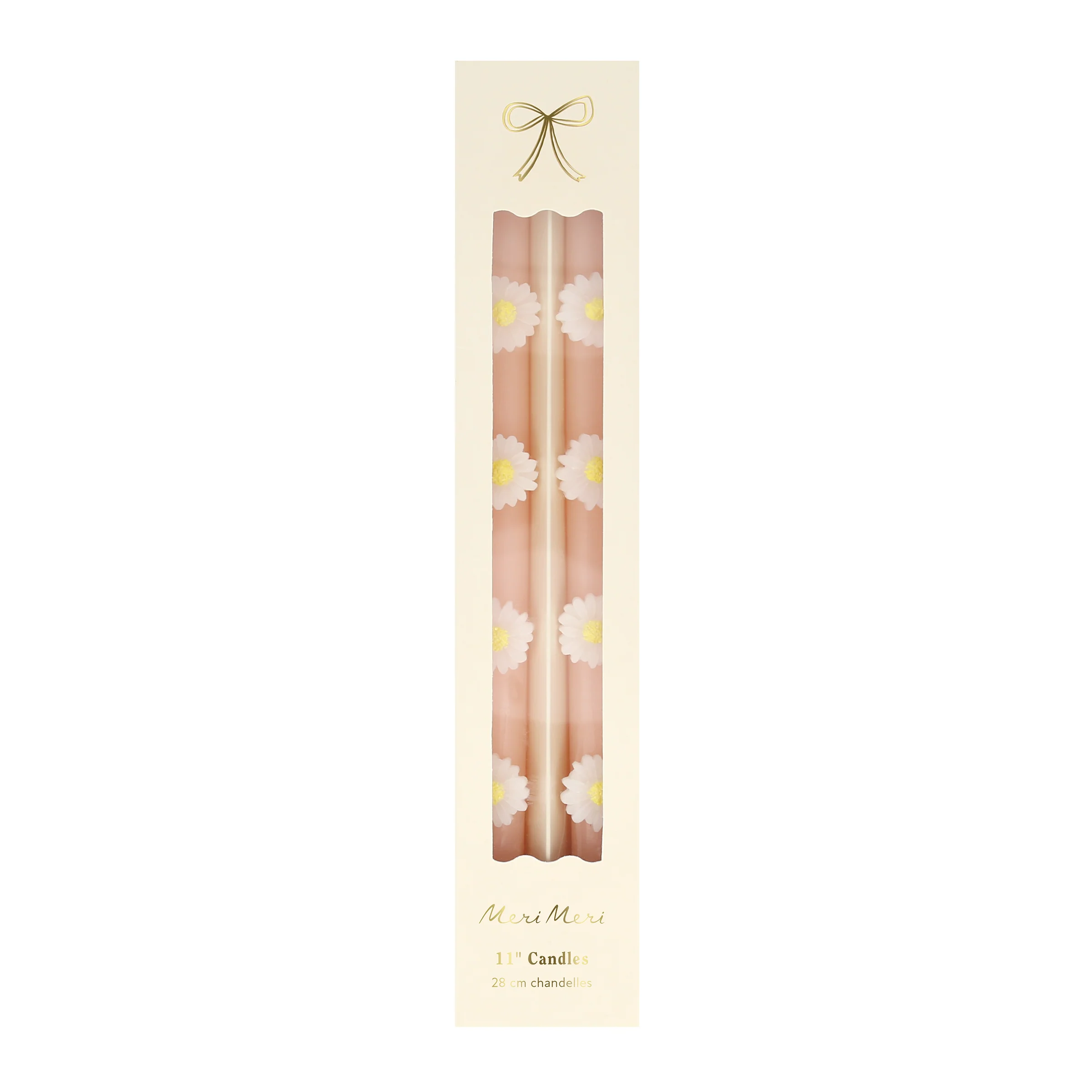 Pink Daisy Taper Candles (x 2) - Image 5