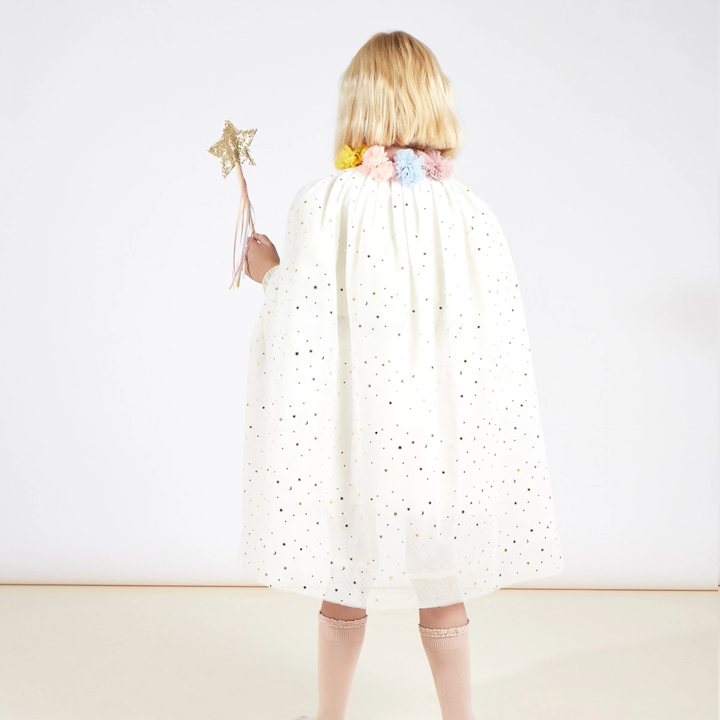 Pom Pom Collar Cape - Image 3