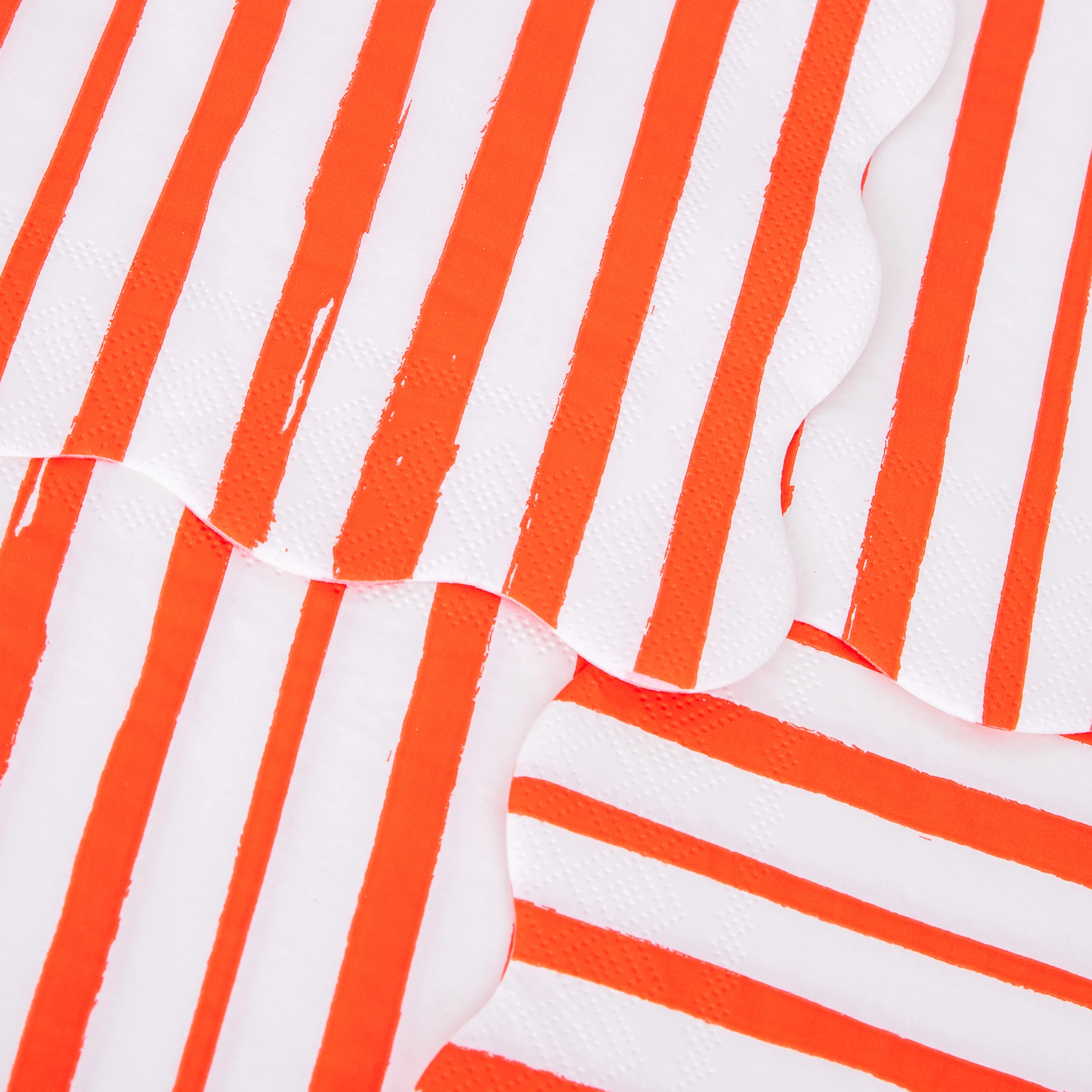 Red Stripe Large Napkins (x 16) - Image 3