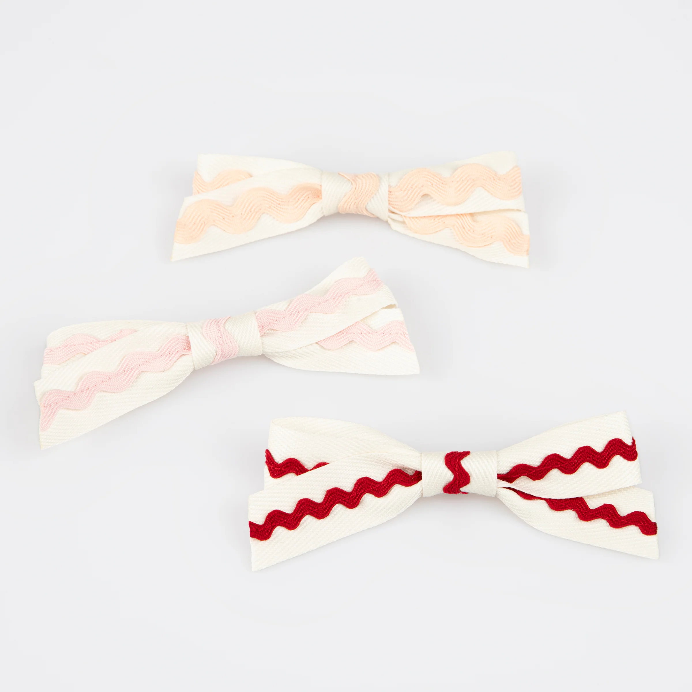 Ricrac Bow Hair Clips (x 5) - Image 3