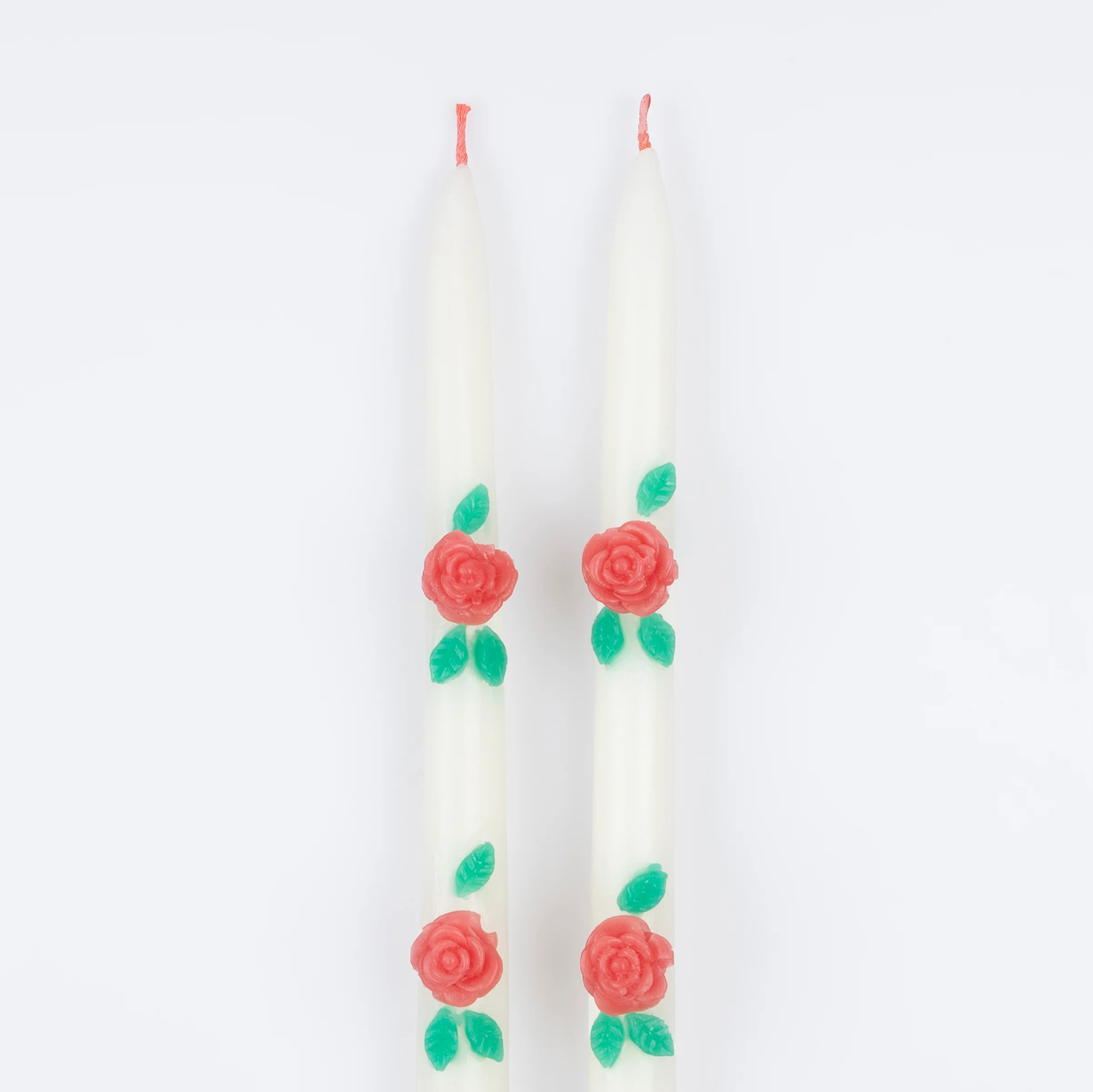 Rose Taper Candles (x 2) - Image 3