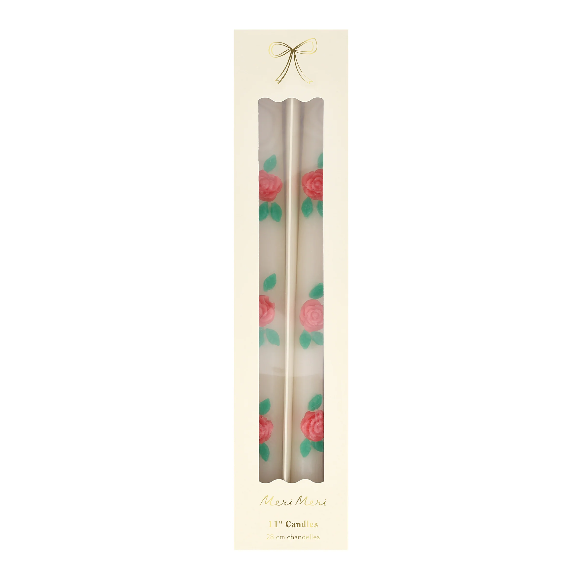 Rose Taper Candles (x 2) - Image 4