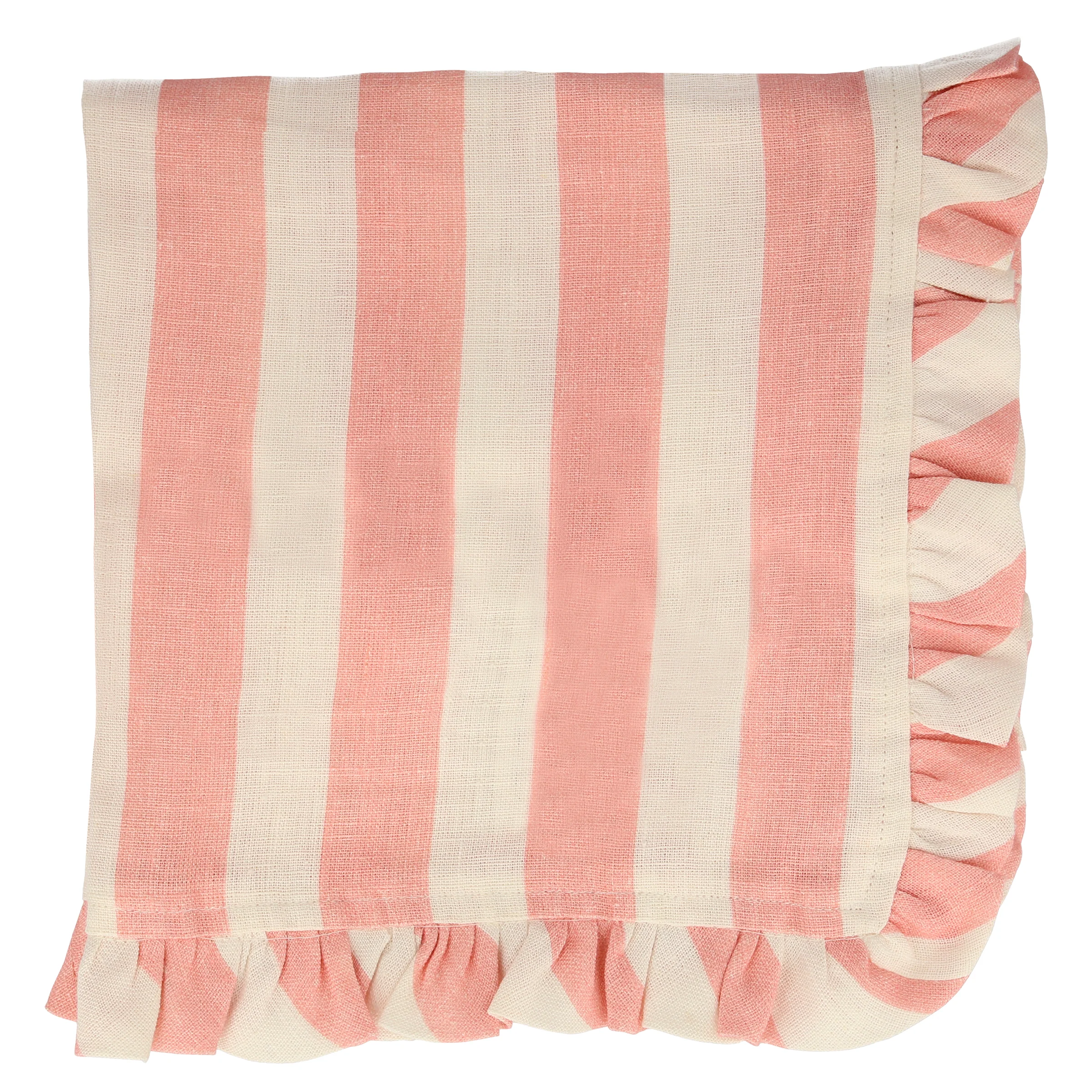 Stripe Ruffle Fabric Napkins (x 4) - Image 8